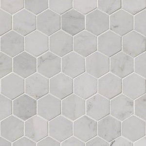 CARRARA WHITE HEXAGON