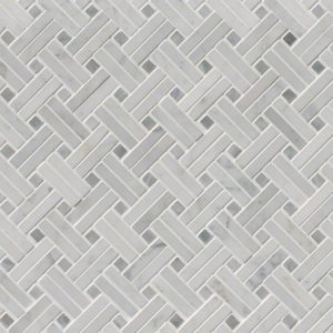 CARRARA WHITE BASKETWEAVE