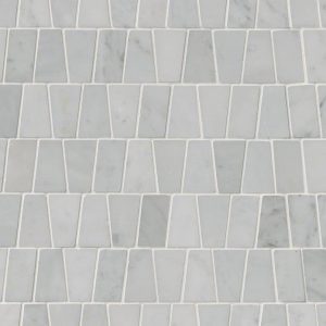 CARRARA WHITE TRAPEZOID